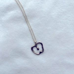 Tiffany and Co. original apple pendant with chain. Excellent condition!
